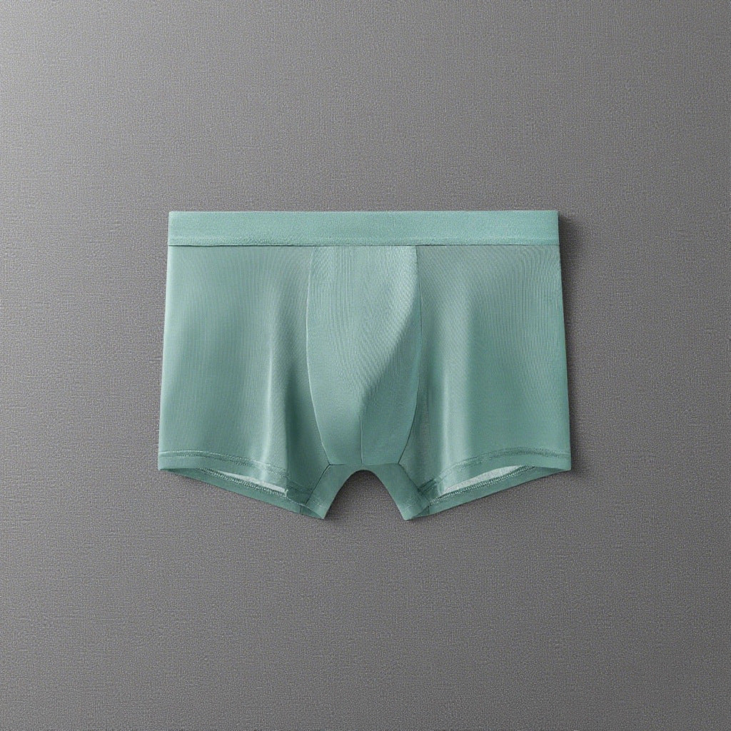 Hot-Selling Men's Ice Silk Underwear Summer Graphene Antibacterial Underwear Men's Knitted Breathable Boxer Briefs Wholesale http://detail.1688.com/offer/706012866736.html