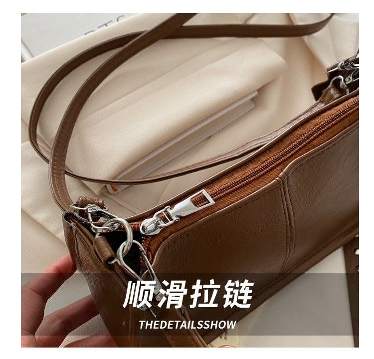 Crossbody Pouch2025Spring New Underarm Bag Niche Handbag Versatile Commuter Single Shoulder Underarm Rivet Women's Bag