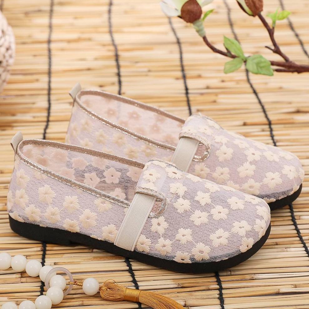 Summer New Beijing Cloth Shoes High-Quality Hot-Selling Comfortable Women's Shoes Thin Breathable Non-Suffocating Flat Soft Sole Shoes