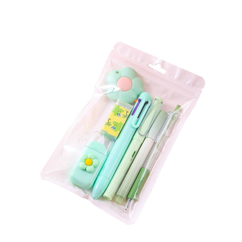 Back-to-School Season High-Value Stationery Set Cute Creative7Set of student class rewards study stationery gifts http://detail.1688.com/offer/905136369917.html