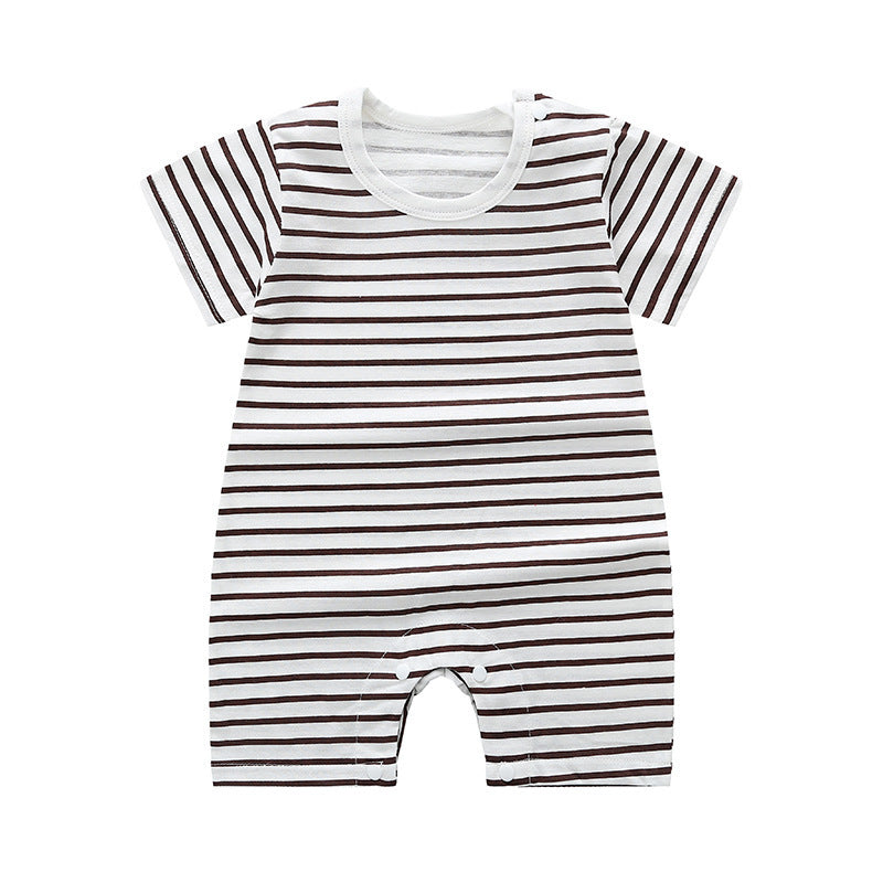 Spring and Summer New Baby Short Sleeve Romper Summer Spring Autumn Thin Newborn Romper a Newborn Short Sleeve Romper A Class