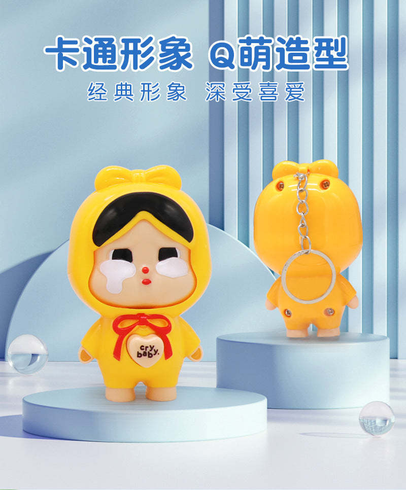 Internet Celebrity Crying Baby Face-Changing Doll Toy Keychain Backpack Accessory Hot-Selling Stress Relief Artifact Wholesale for Stalls