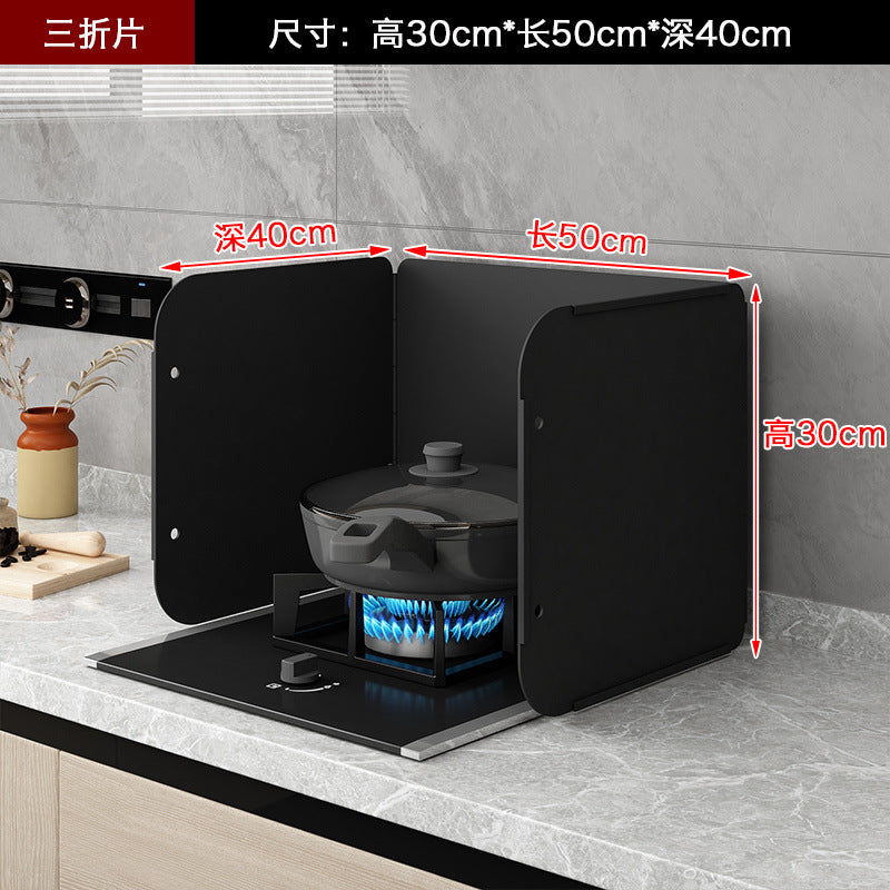 Kitchen Oil-Proof Baffle Stove Gas Stove Heat Insulation Board Foldable Storage Thickened Waterproof Fireproof High-Temperature Oil-Proof Board