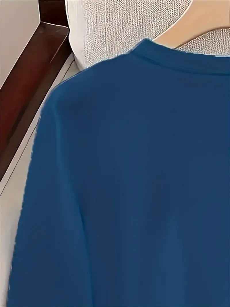 Women’s Printed Long Sleeve Hoodless Sweatshirt