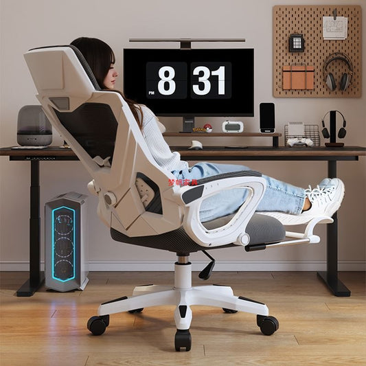 E-Sports Gaming Chair Computer Chair Reclining Nap Lift Swivel Footrest Office Chair Ergonomic Chair Comfortable for Long Sitting