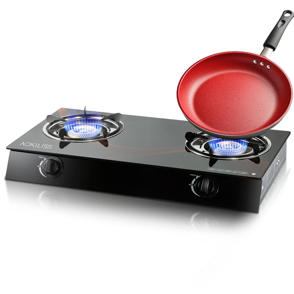 ACKILISS Cross-Border Desktop Gas Stove Export European Style Single Burner Stove Three-Burner Simple European Style Gas Stove