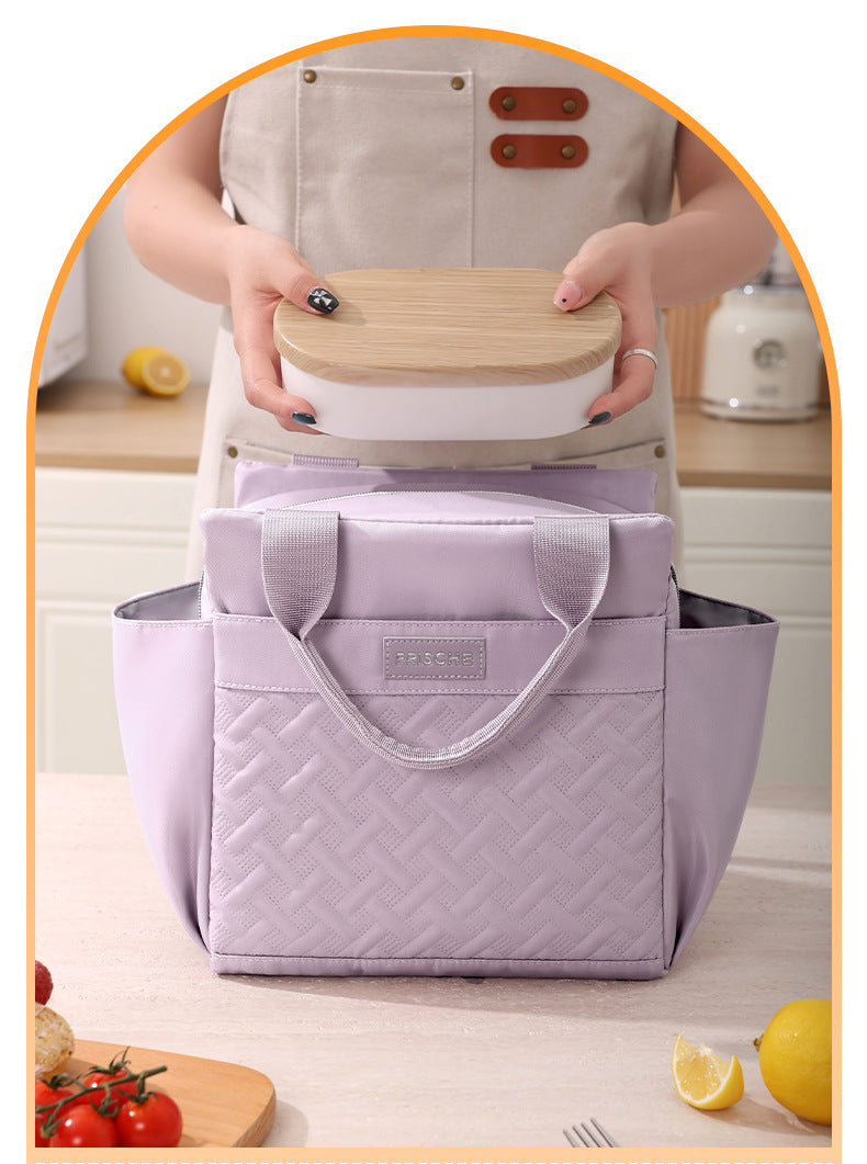 Runhui Croissant Lunch Bag Office Worker Lunch Box Handbag Student Lunch Box Bag Fresh-Keeping Ice Bag Outdoor Insulated Bag