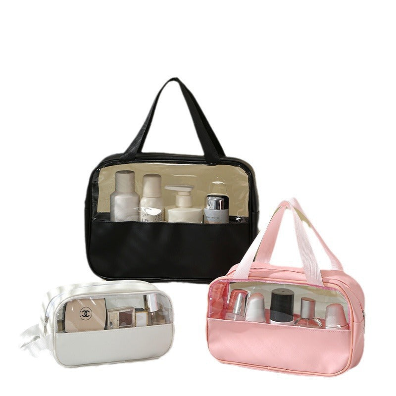 Transparent Cosmetic Bag New Large Capacity Waterproof Visual Portable Women's Travel Toiletry Bag Cosmetic Storage Bag
