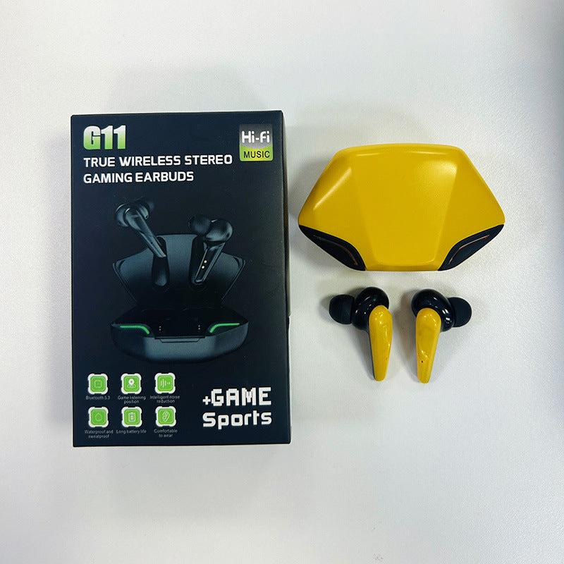 New Gaming Model G11True Wireless Gaming Bluetooth Headset5.0Dual-mode low-latency long-lasting breathing light flashing