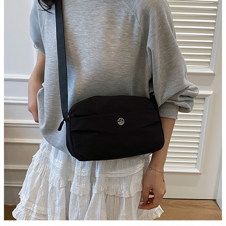 Casual texture niche design small square bag2025Spring New Fashionable Trendy Women's Single Shoulder Crossbody Bag