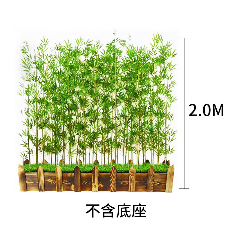 Artificial Bamboo Fake Bamboo Hotel Restaurant Home Indoor Partition Decoration Wholesale Green Plant