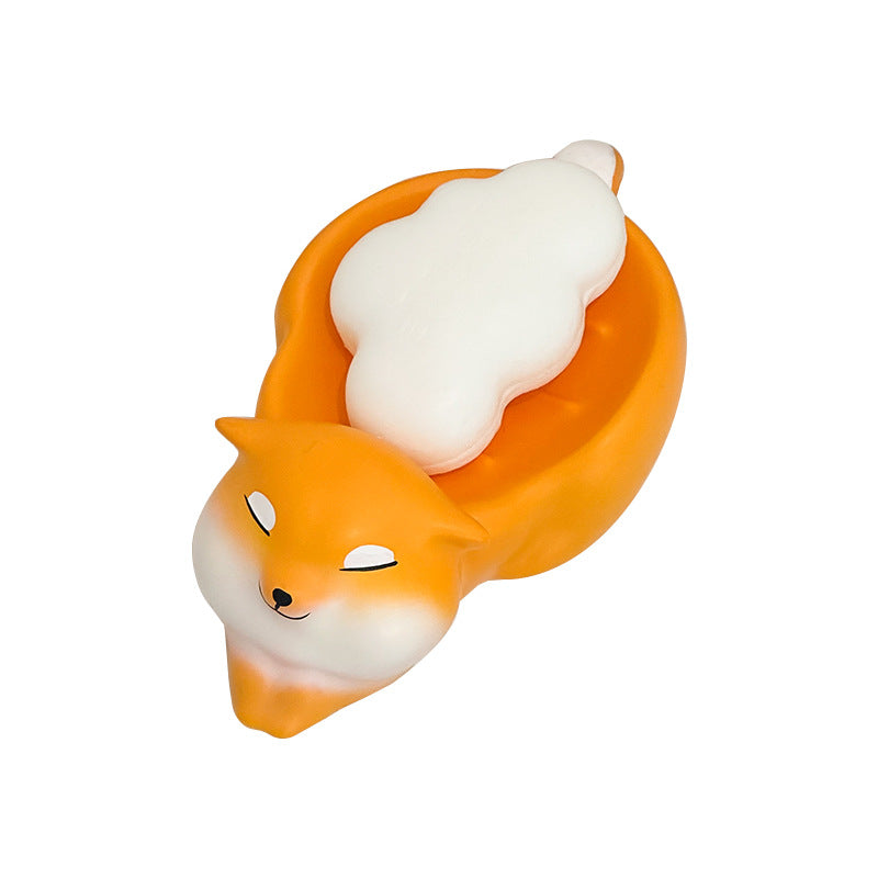New Cute Corgi Soap Dish for Bathroom, Water Draining Soap Holder, No Drilling Required, Sink Soap Tray Storage