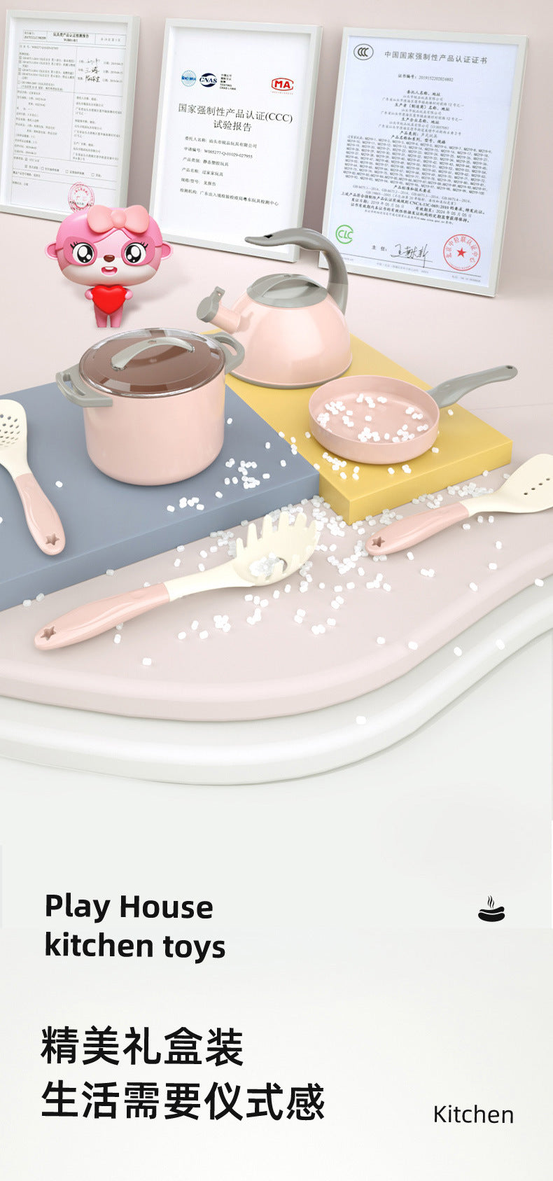 Free shipping children's pretend play kitchen toys Girl Cooking Induction Cooker Stir-fry Vegetable Fruit Cutting Fun Knife Holder Kitchenware