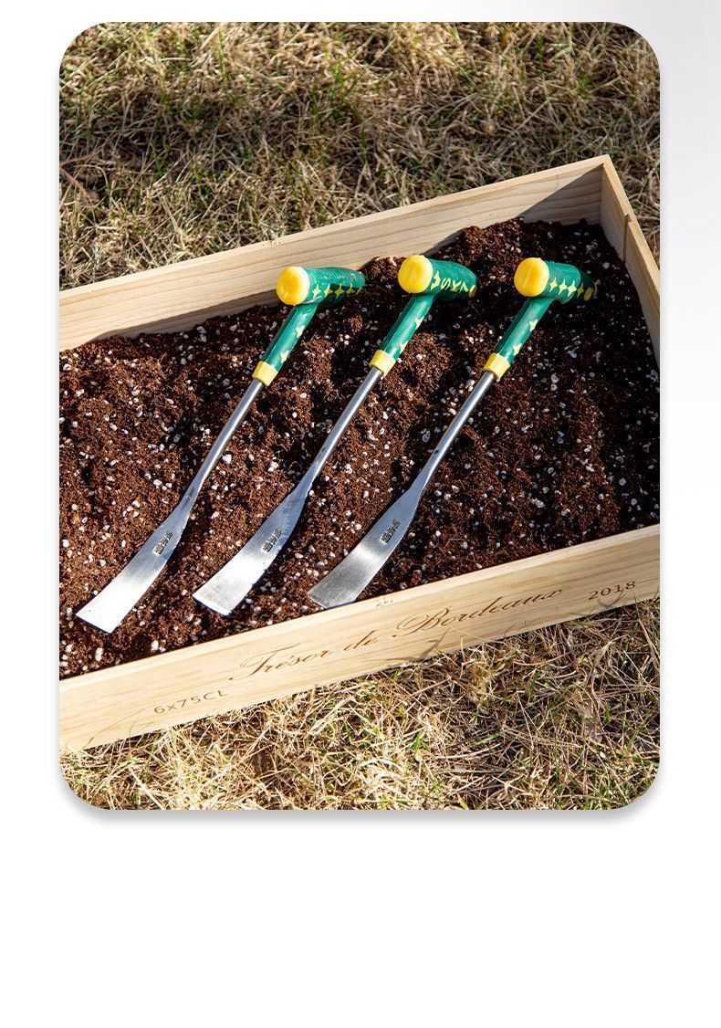 Wild Vegetable Digging Tool Garlic Digging Manganese Steel Small Shovel Shepherd's Purse Digging Gardening Iron Shovel Flower Planting Soil Digging Weeding Tool Outdoor Shovel