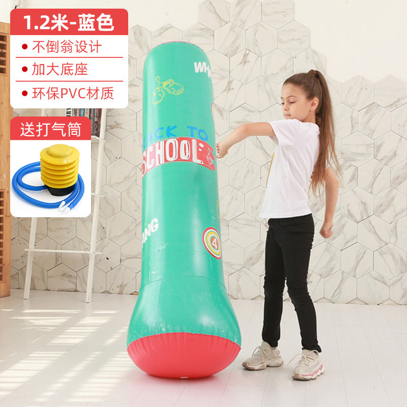 Inflatable Punching Bag Punching Column Standing Sandbag Adult Home Training Equipment Children's Equipment