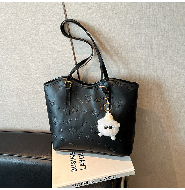 Women's High-Grade Bag2025Spring Birthday Gift Puppy Tote Bag Large Capacity Women's Bag Commuting Crossbody Bag