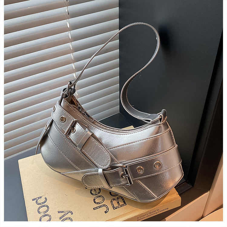 Women's Bag2025New Bag Niche Texture Baguette Bag Retro Underarm Bag Versatile ins Trendy Single Shoulder Crossbody Bag