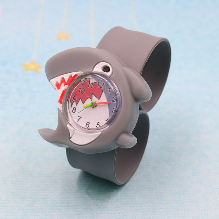 Children's Watch Cartoon Pat Watch Kindergarten Elementary School Silicone Toy Pat Circle Anime Peppa Pig Electronic Watch