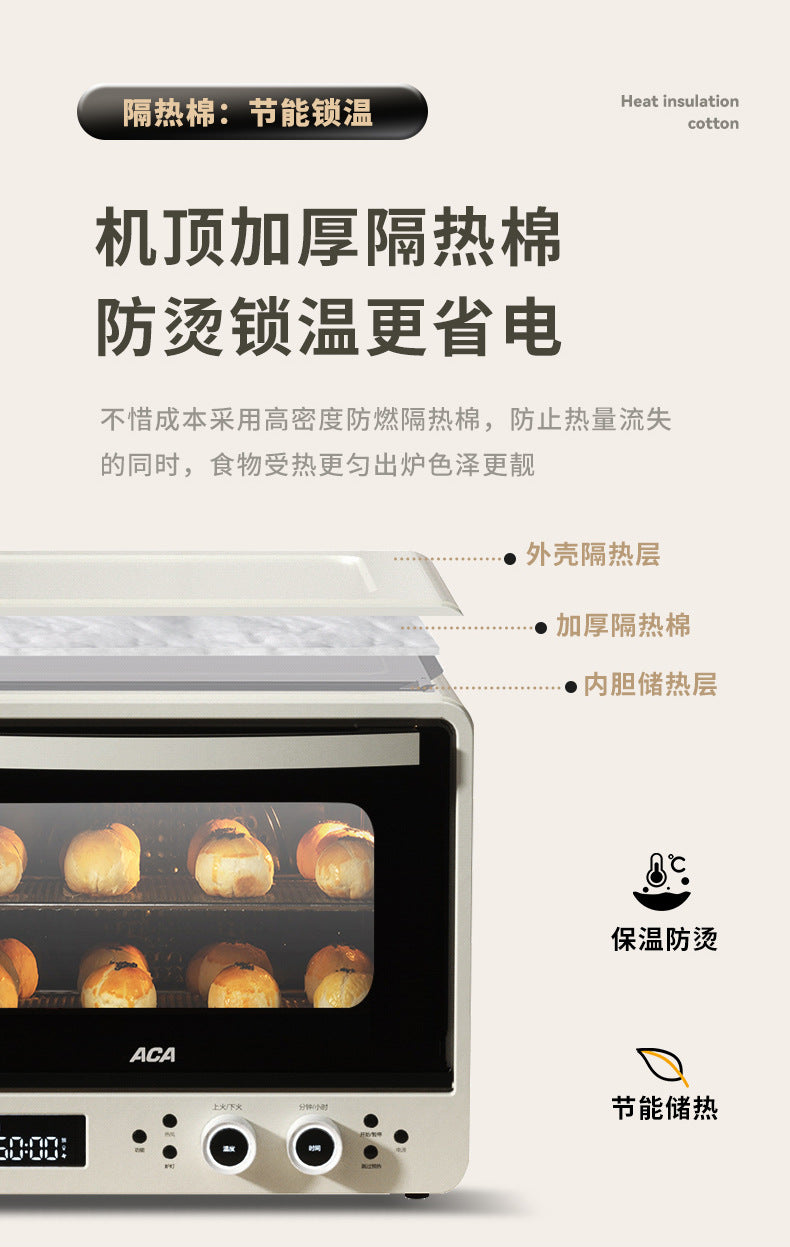 Convection Oven Commercial40L Household Small Baking Multi-Functional Fermentation Defrosting Enamel Air Fryer Electric Oven