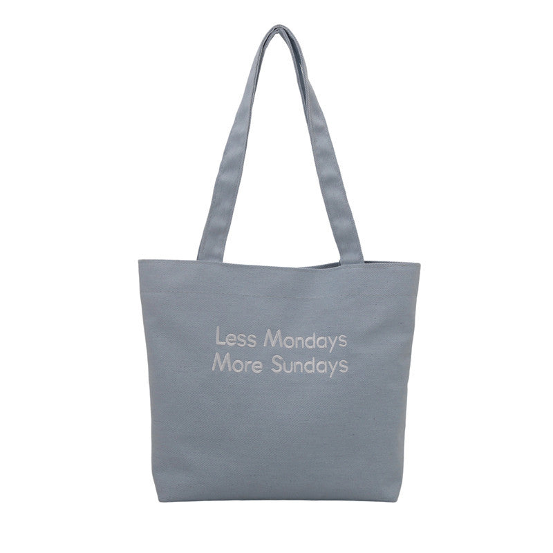Vintage American Style Canvas Bag ins Large Capacity Student Commuter Artistic Single Shoulder Bag for Class Tote Bag for Women