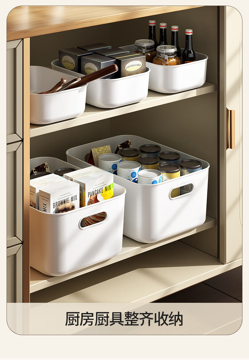 Miscellaneous Storage Box Desktop Cosmetics Retail Toy Organizer Household Plastic Storage Box Kitchen Finishing