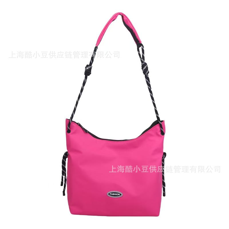 Fashion Simple Crossbody Bag for Women, Large Capacity Lazy Style Single Shoulder Tote Bag, Korean Version Versatile Commuting