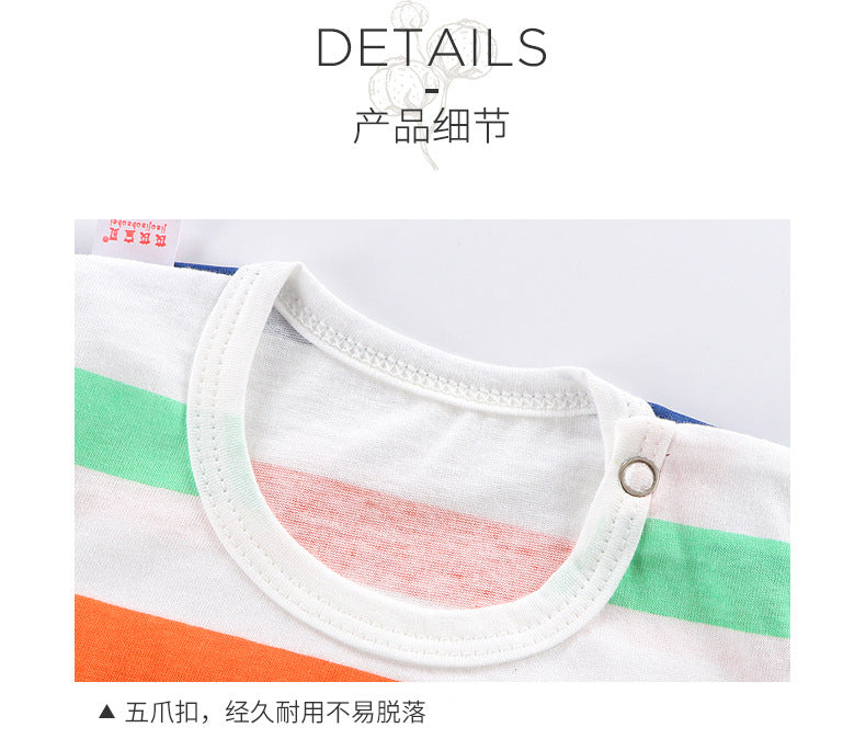 Spring and Summer New Baby Short Sleeve Romper Summer Spring Autumn Thin Newborn Romper a Newborn Short Sleeve Romper A Class