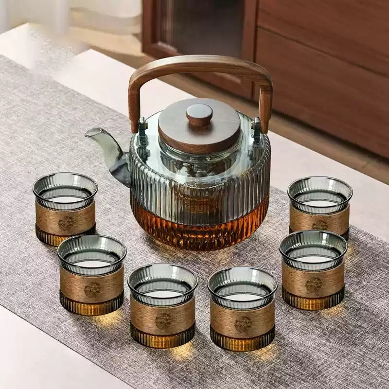 Glass Steaming Teapot 2025 New Kettle Electric Ceramic Stove Tea Set