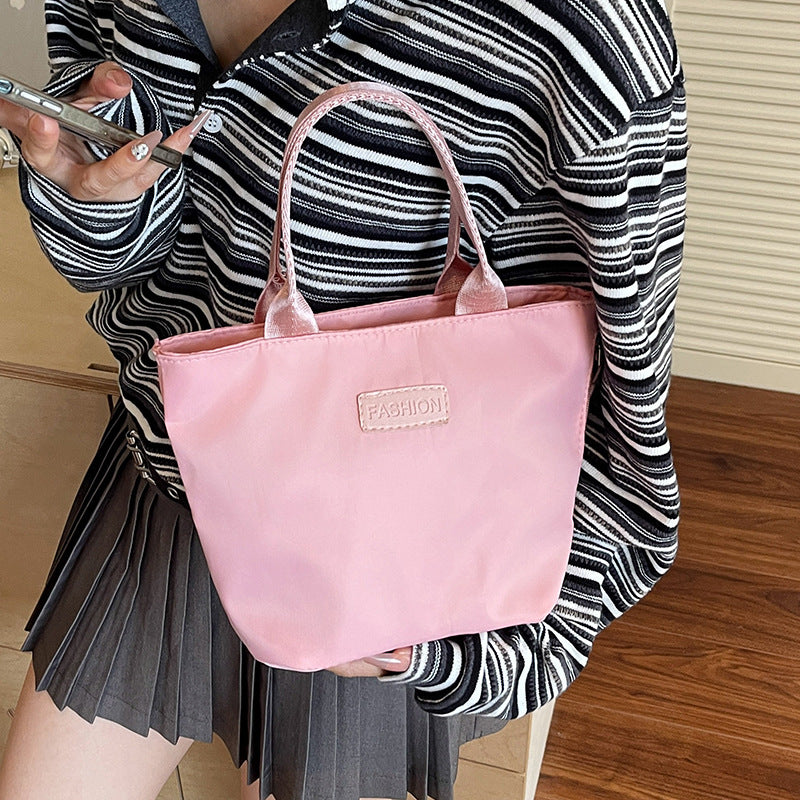 Casual Single Shoulder Crossbody Bag New Model Phone Small Square Bag Versatile Shopping Handbag Lightweight Water-Resistant Nylon Bag