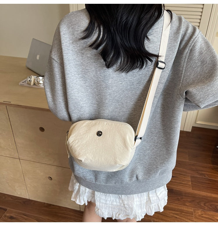Casual Crossbody Bag Fashion Nylon Style Bag for Cycling ins New Small Bag Lightweight Single Shoulder Nylon Hip-Hop