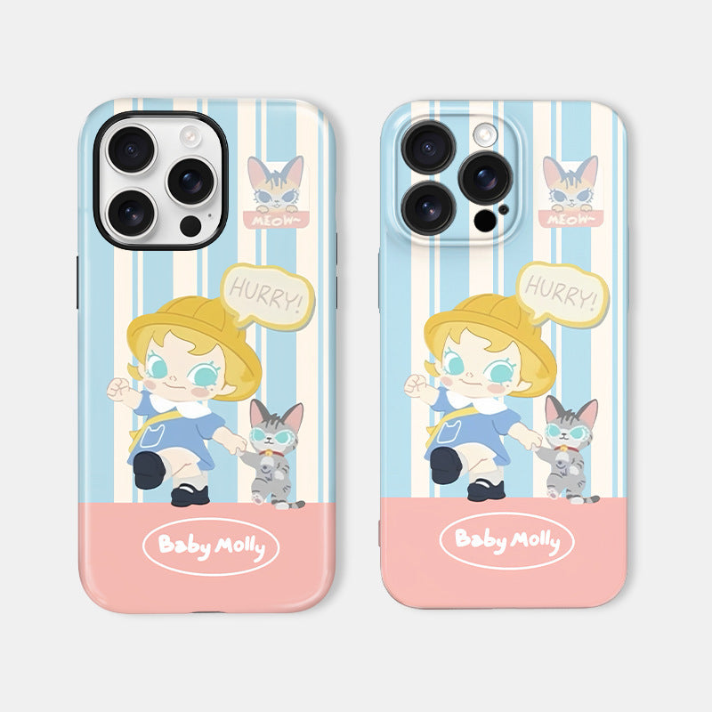 Jasmine and the Kitten Suitable for Apple's new phone case for girls, Japanese-style cartoon