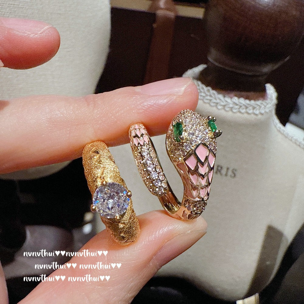 Sparkling Paphos Cloud Pattern Jellyfish Tassel Gemstone Earrings The Joy of a Rich Woman Egg-shaped Princess Pink Earrings