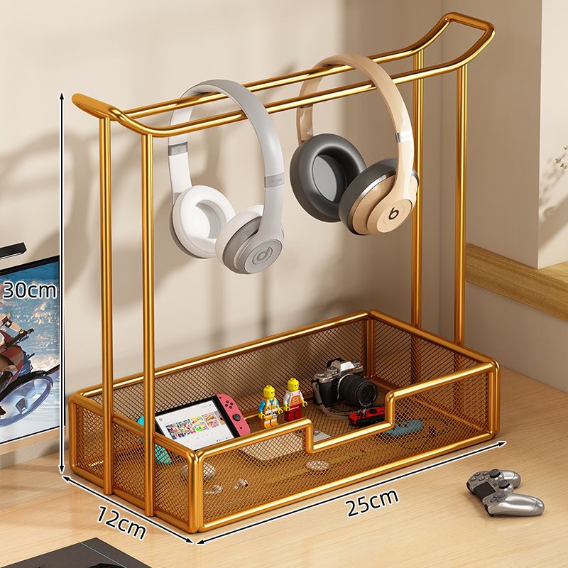 Universal Desktop Headphone Stand Storage Rack Gaming Headset Holder Metal Earbud Stand