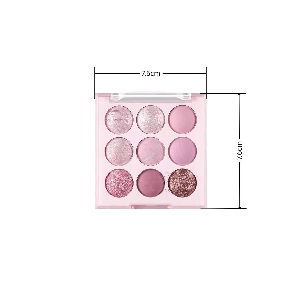 Capel Ice Cream Nine-Color Eyeshadow Palette Pearlescent Matte Rose Palette Under-eye Blush Oat Milk Tea Earth Pure Desire