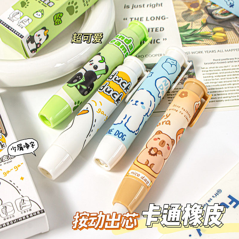 【School Opening Season】Cartoon High-Value Press Eraser Kindergarten Gift Learning Stationery No Trace Low Residue Eraser http://detail.1688.com/offer/967930328447.html
