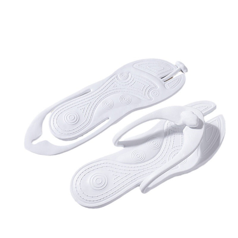 Foldable Slippers Summer Travel Portable Outdoor Swimming Beach Disposable Flip-Flops Hotel Travel Slippers