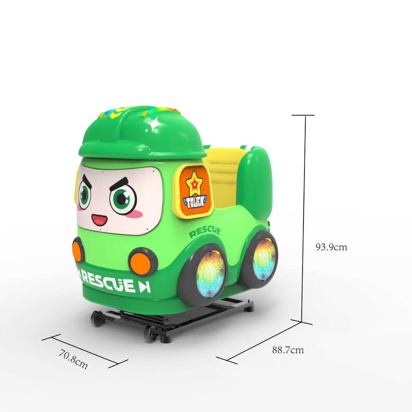 New Model Children's Coin-Operated QR Code Electric Airplane Motorcycle Police Car Rocking Car Commercial Fiberglass Swing Machine Game Machine