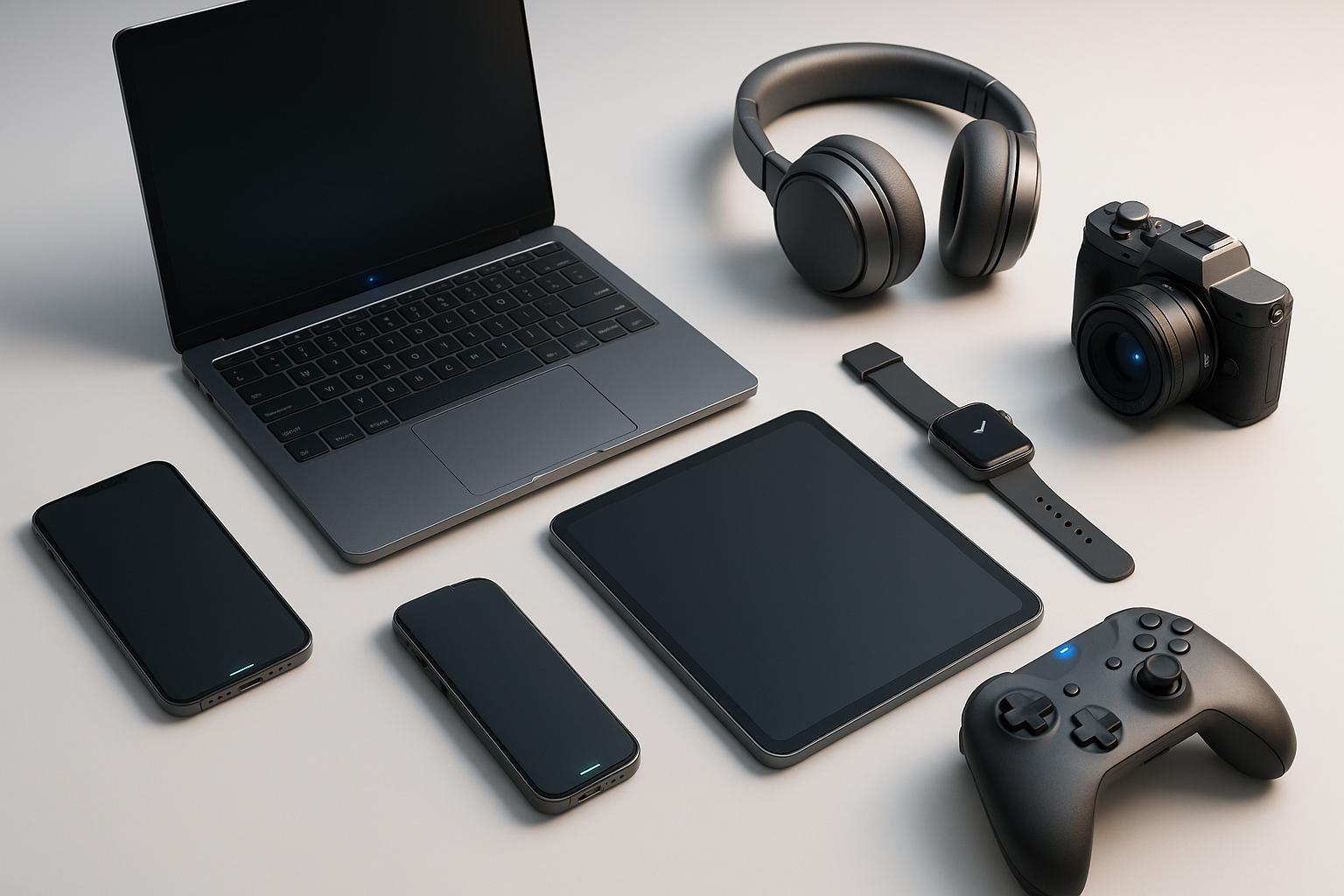 create an image of electronics n digitall