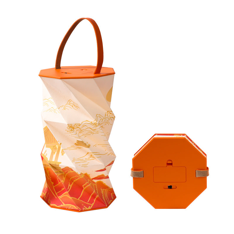 Book Lamp Nezha Folding Rotating Lantern Creative Mid-Autumn Festival Gift University Campus Cultural and Creative Anniversary Celebration Book Lamp