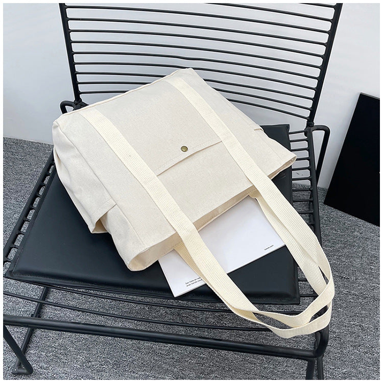 Large Capacity Tote Canvas Bag for Work and Going out Good-looking Commuter's All-Matching Art Student Book One Shoulder Bag Bag