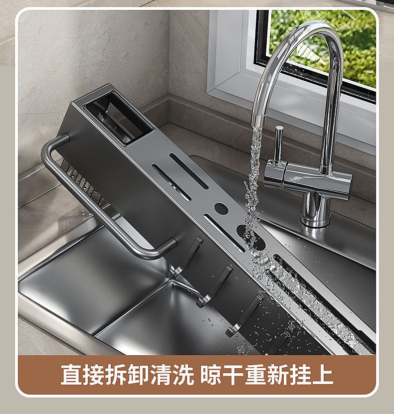Source Factory Suction Cup Knife Holder Kitchen Storage Rack No-Drill Multifunctional Kitchen Rack Knife and Chopstick Organizer Rack