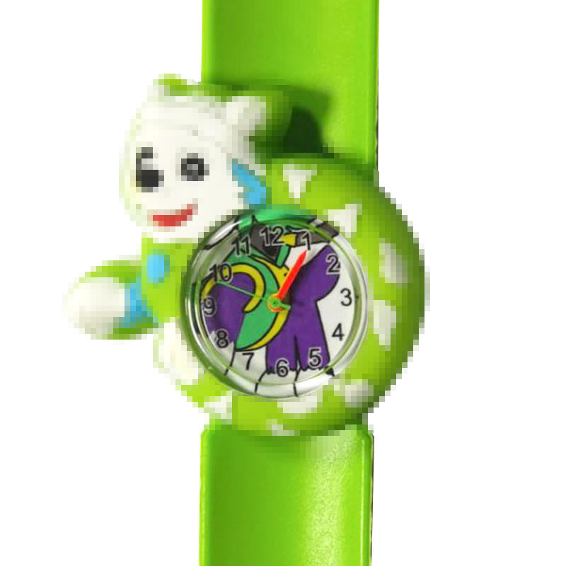 Children's Watch Cartoon Pat Watch Kindergarten Elementary School Silicone Toy Pat Circle Anime Peppa Pig Electronic Watch