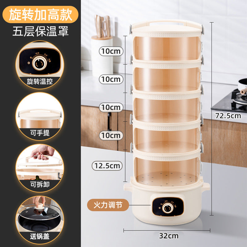 Younai Dining Table Insulation Cover Multi-layer Household Leftover Food Dust Cover Meal Dust Shield Artifact