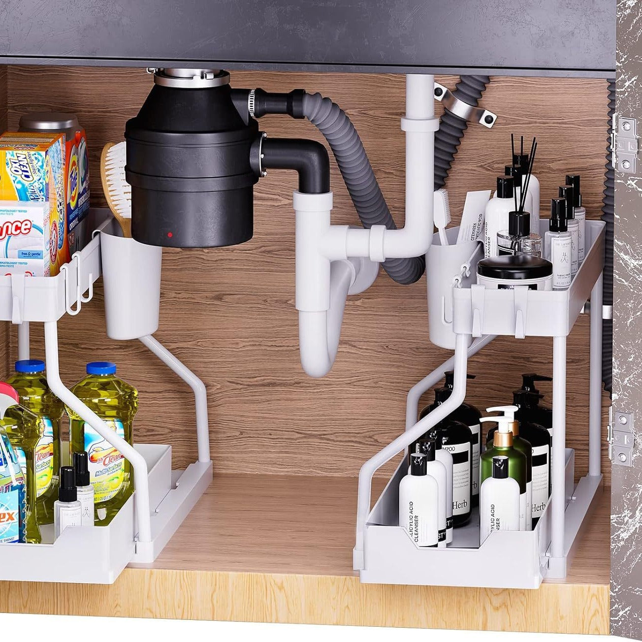 Multi-layer Pull-out Spice Organizer Home Kitchen Storage Rack Bathroom Moisture-proof Miscellaneous Storage Rack Wholesale