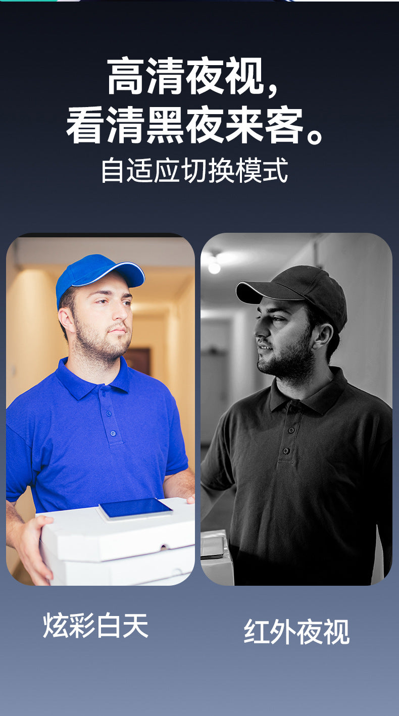 M9Low Power Consumption tuya Visual Doorbell WiFi Wireless HD Smart Home Intercom Bell Tuya Cross-Border