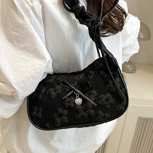 French Niche Bag for Women2025Summer New Fashion ins Sweet Cool Girl Versatile Fashion Single Shoulder Bag Underarm Bag