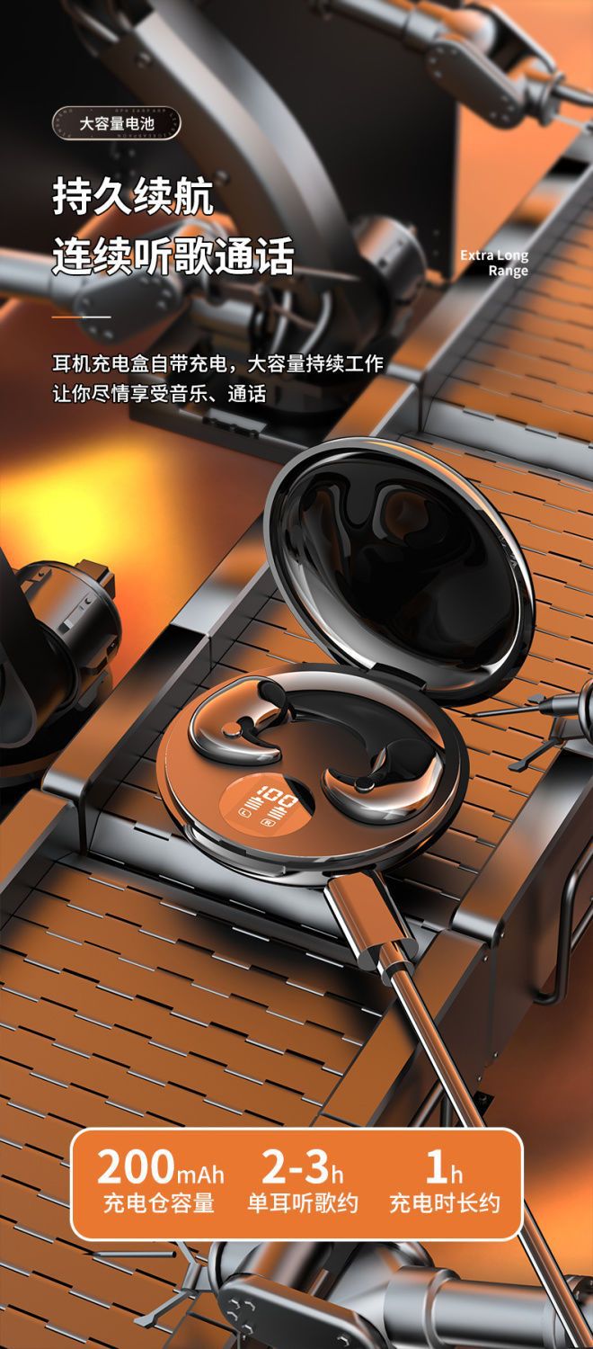 2025New Y29True Wireless Bluetooth Headset Sleep No Pressure On Ear Type Sound Isolation Noise Reduction Super Long Battery Life