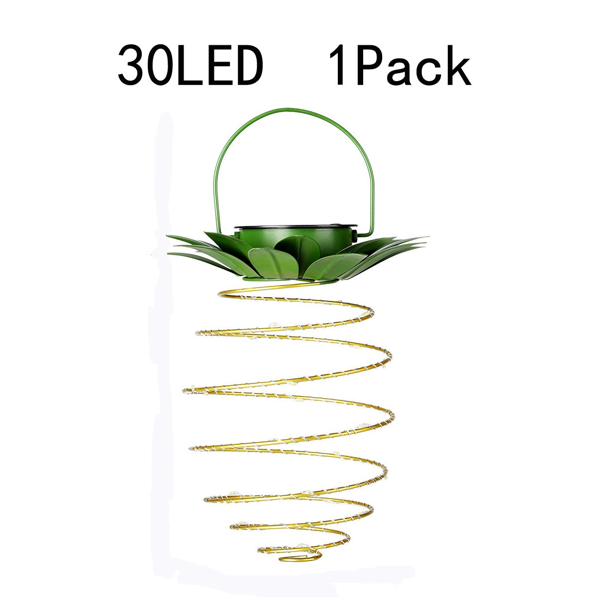 Cross-border hot Solar Light Pineapple Iron Lantern led Copper Wire Light String Outdoor Waterproof Garden Decoration Hanging Lamp