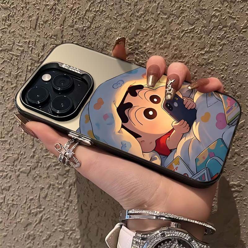 Hide Under the Covers Xiao Xin Apple16pro Phone case iPhone15Colorful Silver Apple13min Painted Anti-drop Case XSXR