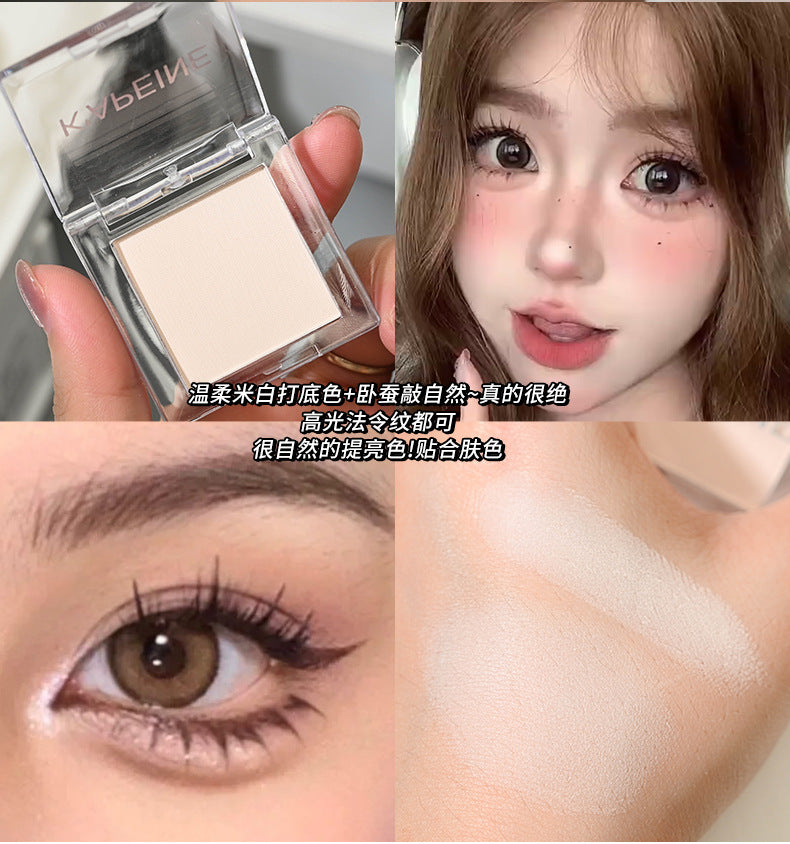 Capel Single Color Matte Eyeshadow Face Contour Highlighter Tear Trough Concealer Beginner Student Eyeshadow Palette